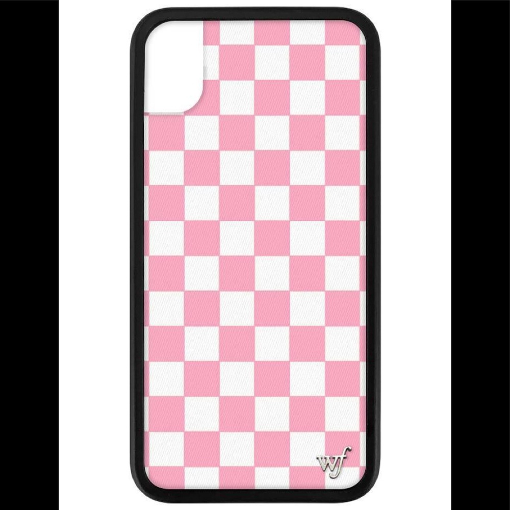 Wildflower Pink Checkered  Case Iphone XR SOLD